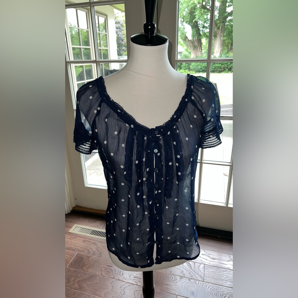 Abercrombie and Fitch polka dot blouse